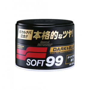 Cera de Carnaúba Soft99 Dark & Black em pasta.